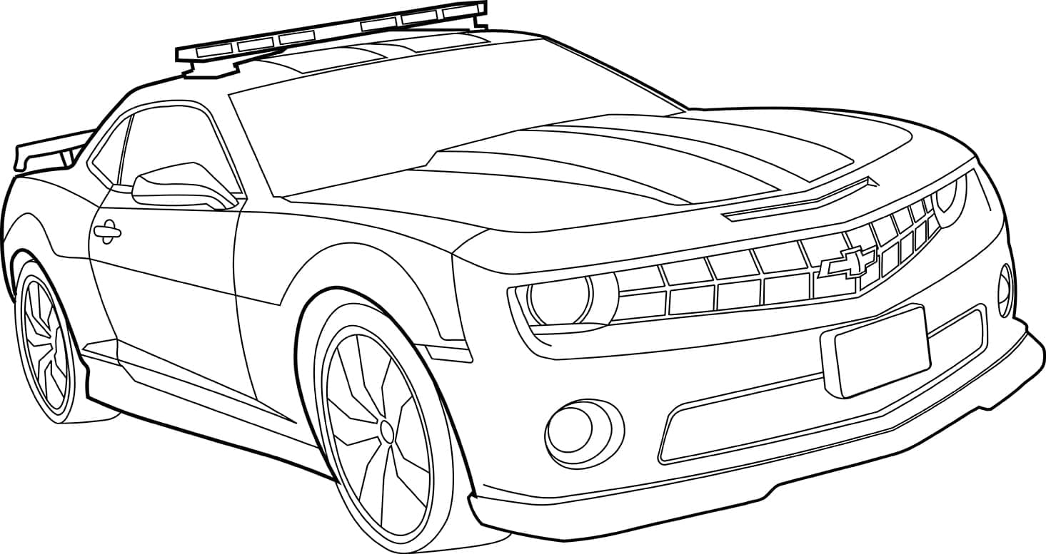 Dodge Police Car Coloring Pages