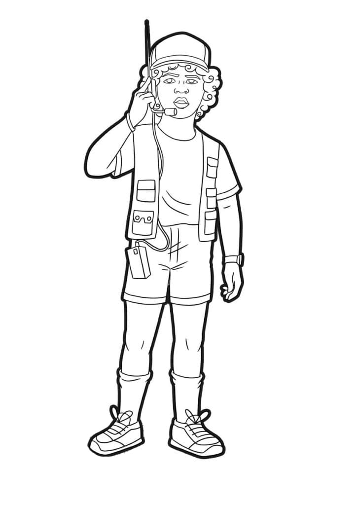 Coloring Pages Stranger Things - Large collection - 70 pieces.