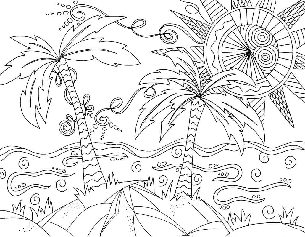 Summer Coloring Pages 105 Best Images Free Printable