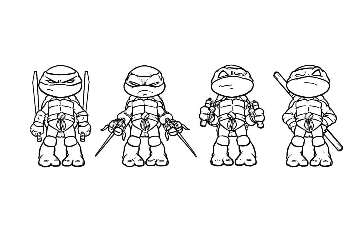 Tortugas Ninja Paginas Para Colorear 100 Dibujos Imprime Gratis