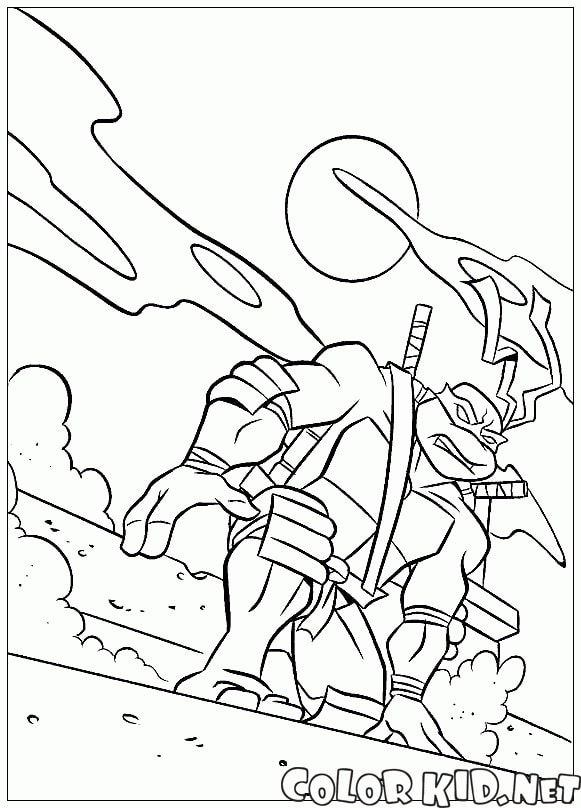 Coloriage Tortue Ninja - 110 pages à colorier à imprimer gratuits