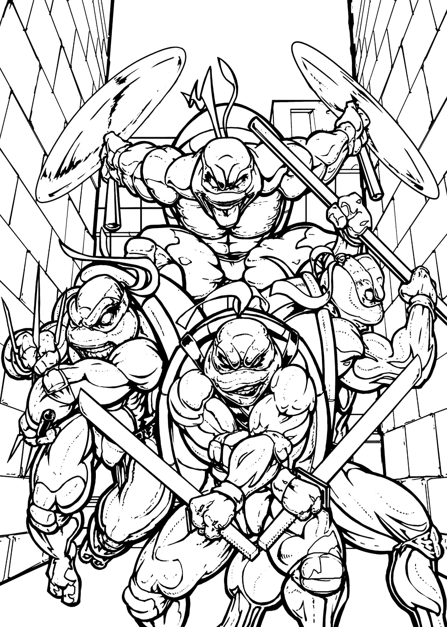 Free Ninja Turtle Coloring Pages