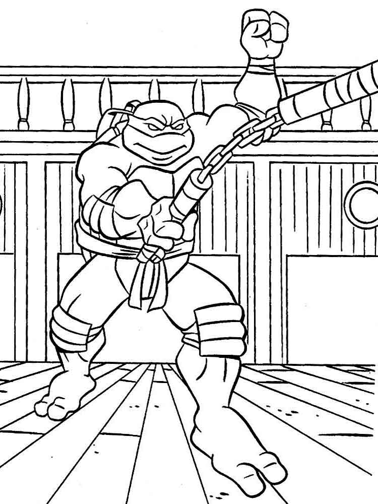 Coloriage Tortue Ninja - 110 pages à colorier à imprimer gratuits