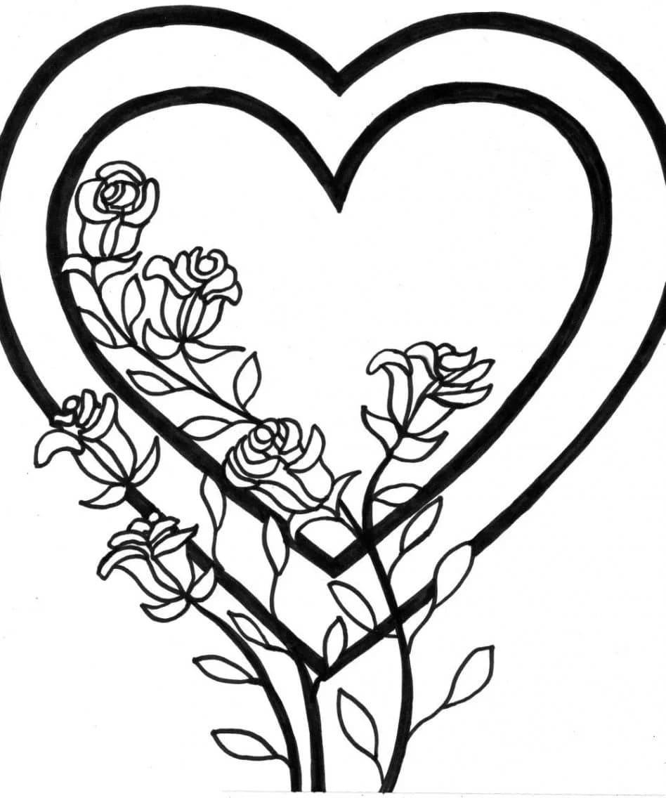 Desenhos de Corações para colorir - Imprima gratuitamente