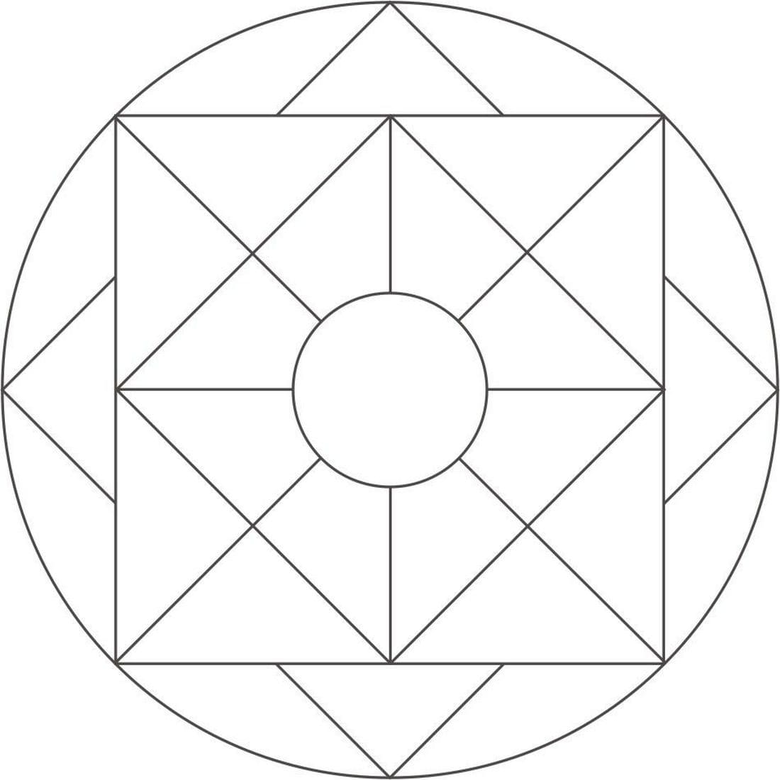 Geometrische Formen Ausmalbilder. Für Kinder kostenlos ausdrucken