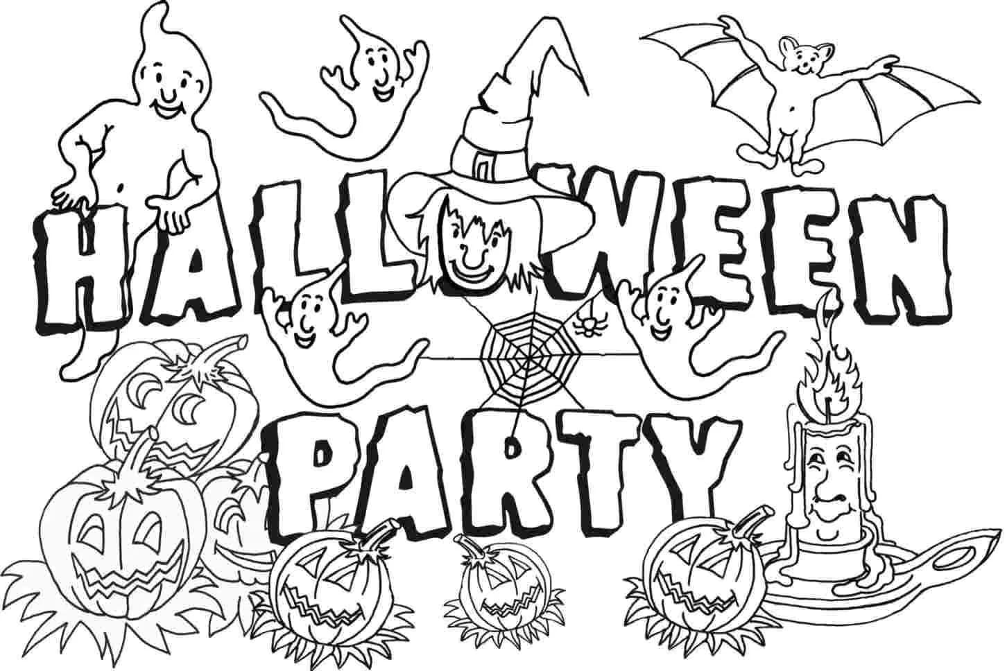 Desenhos de Halloween para Colorir e Imprimir