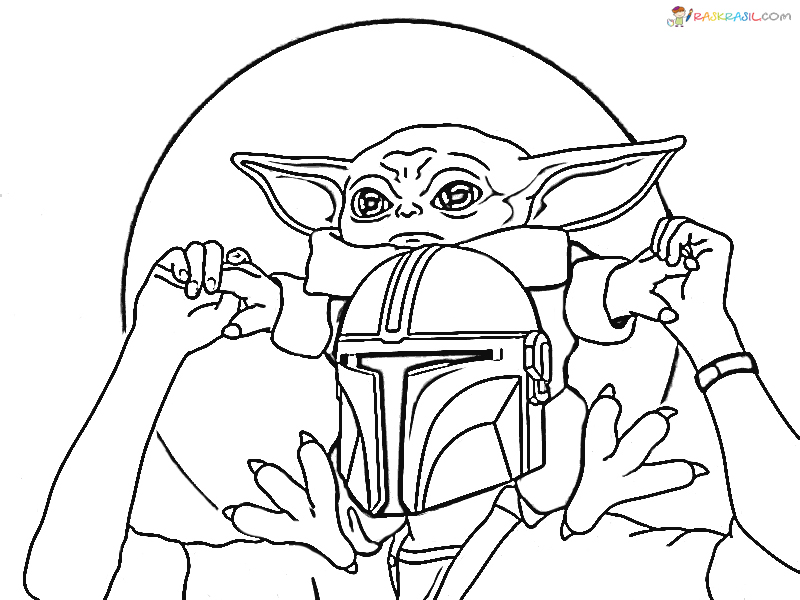 Disegni di Baby Yoda da colorare - Nuove immagini per la stampa gratuita