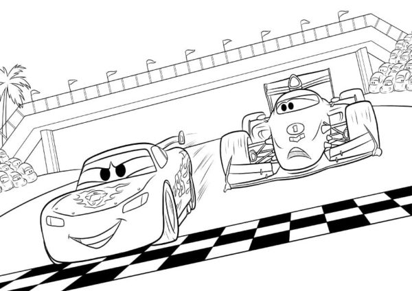 Desenhos do Relâmpago McQueen para colorir e imprimir