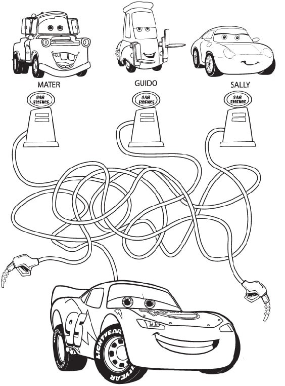 Disegni di Saetta McQueen da colorare - 80 immagini gratuite per la stampa