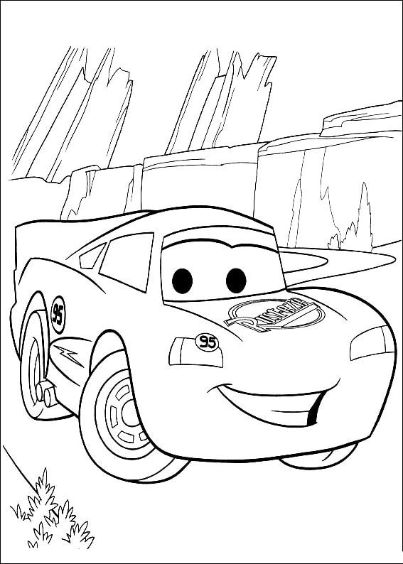 Lightning Mcqueen Coloring Page | 80 images Free Printable