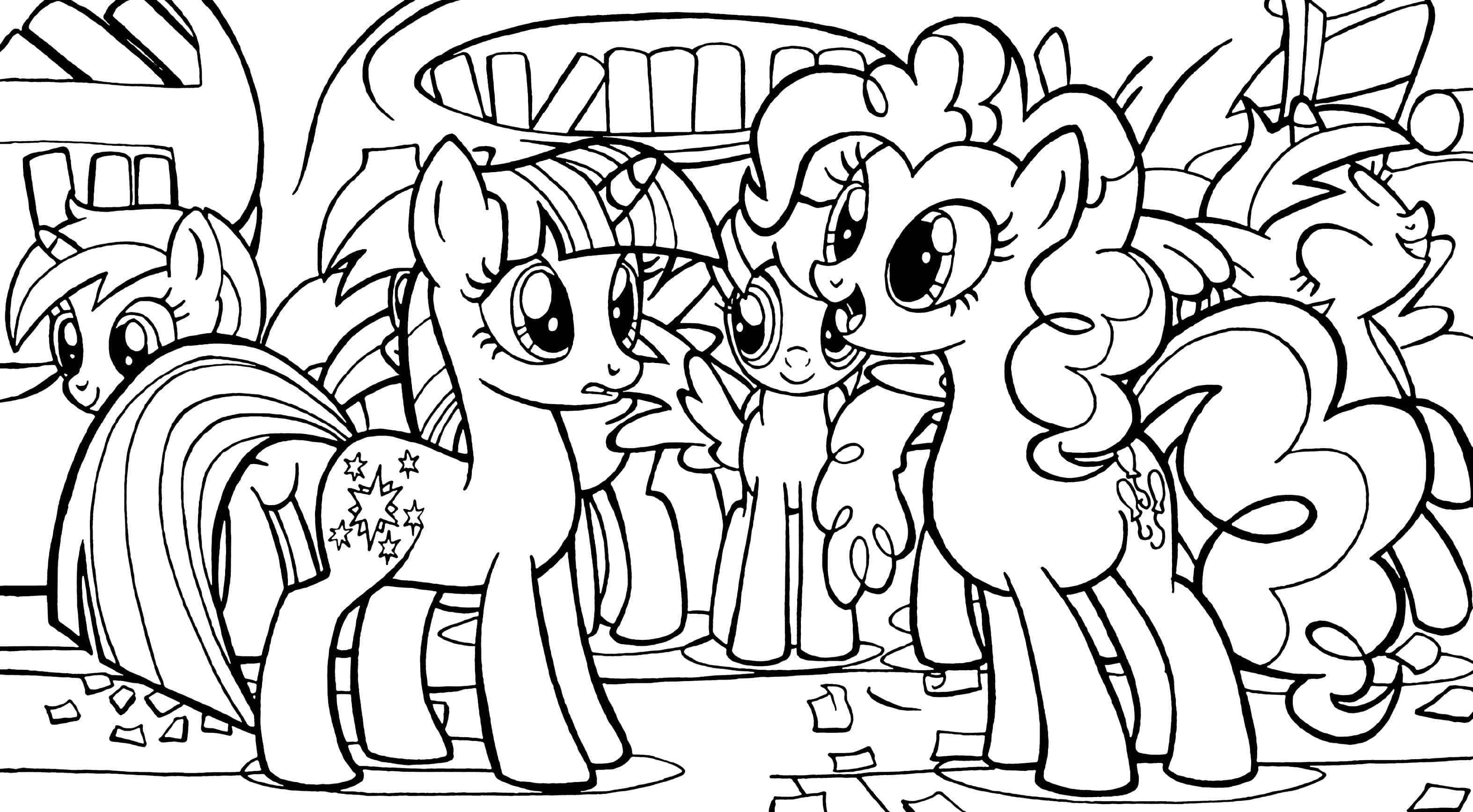 Ausmalbilder My Little Pony   20 Malvorlagen Kostenlos zum Ausdrucken Herunterladen