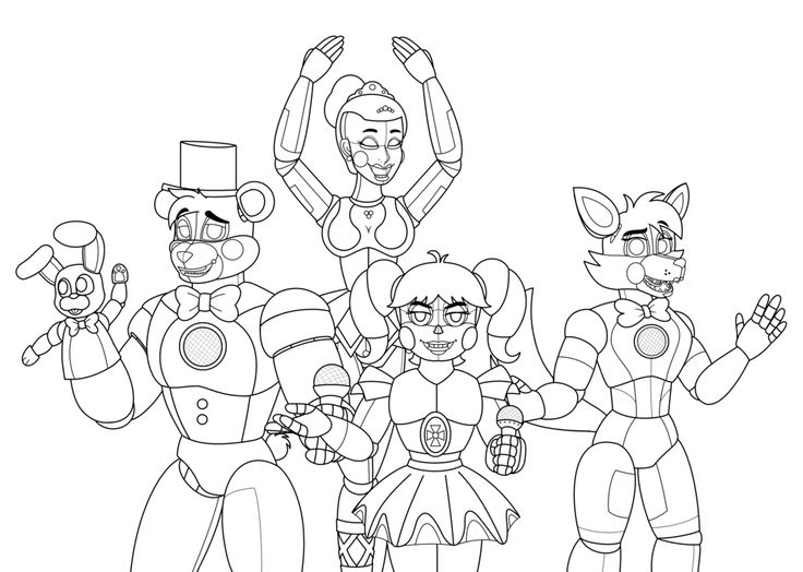 Dibujos de Five Nights at Freddy's para Colorear