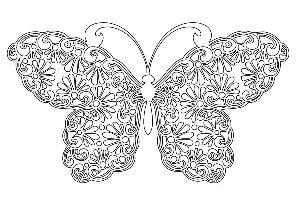 Dibujos de Mariposa para Colorear