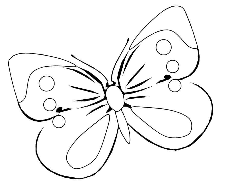 Раскраска бабочки. Файлы для распечатки