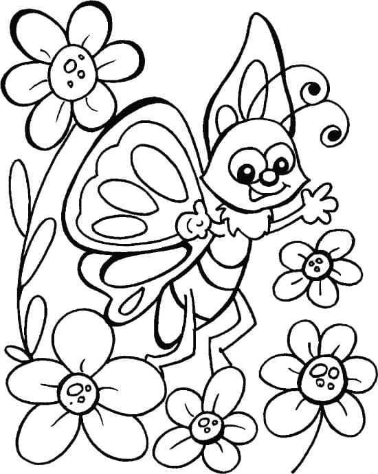 Coloriage Papillon à imprimer