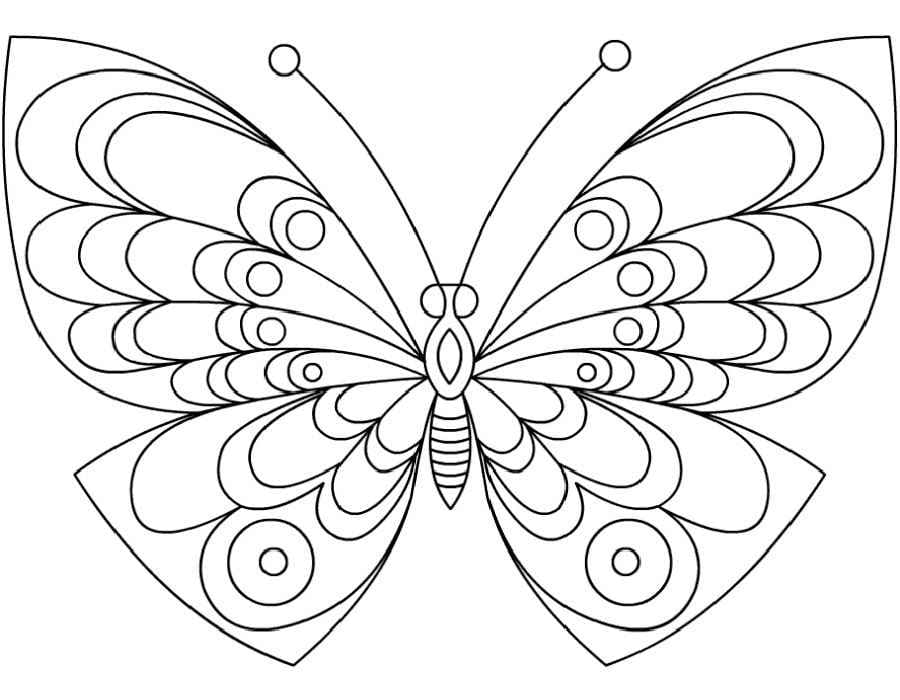 Butterfly Coloring Pages for Kids, 100 Images. Print for Free!