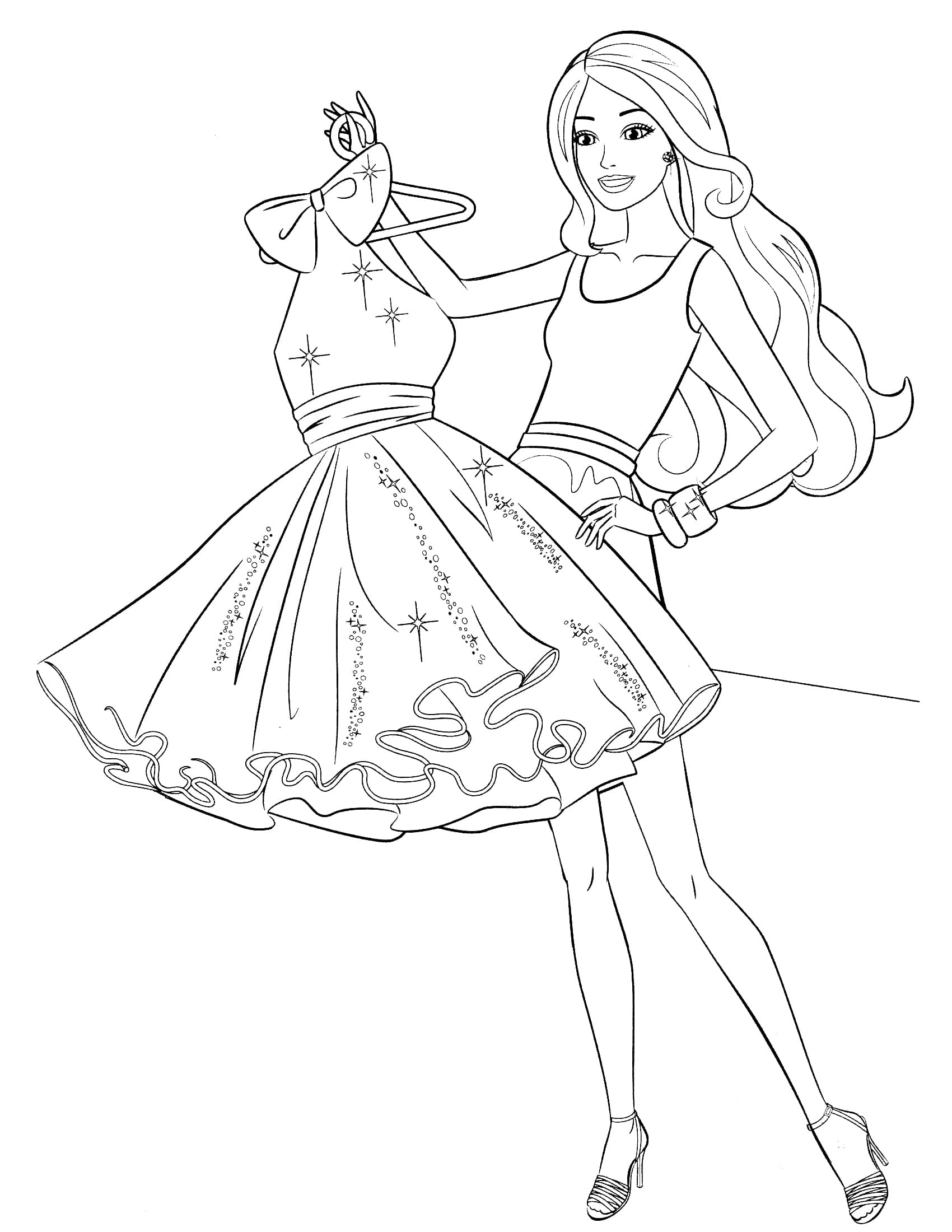 Coloriage Barbie - 105 images vous pouvez imprimer gratuitement