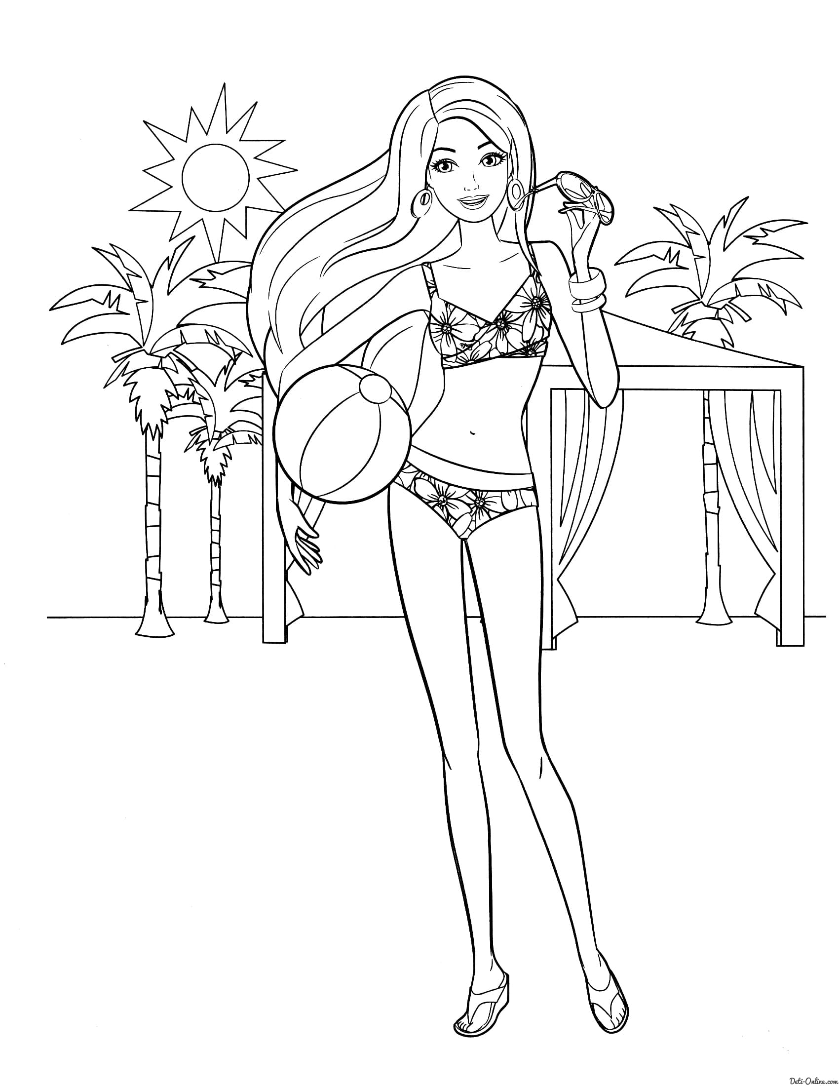 Coloriage Barbie - 105 images vous pouvez imprimer gratuitement