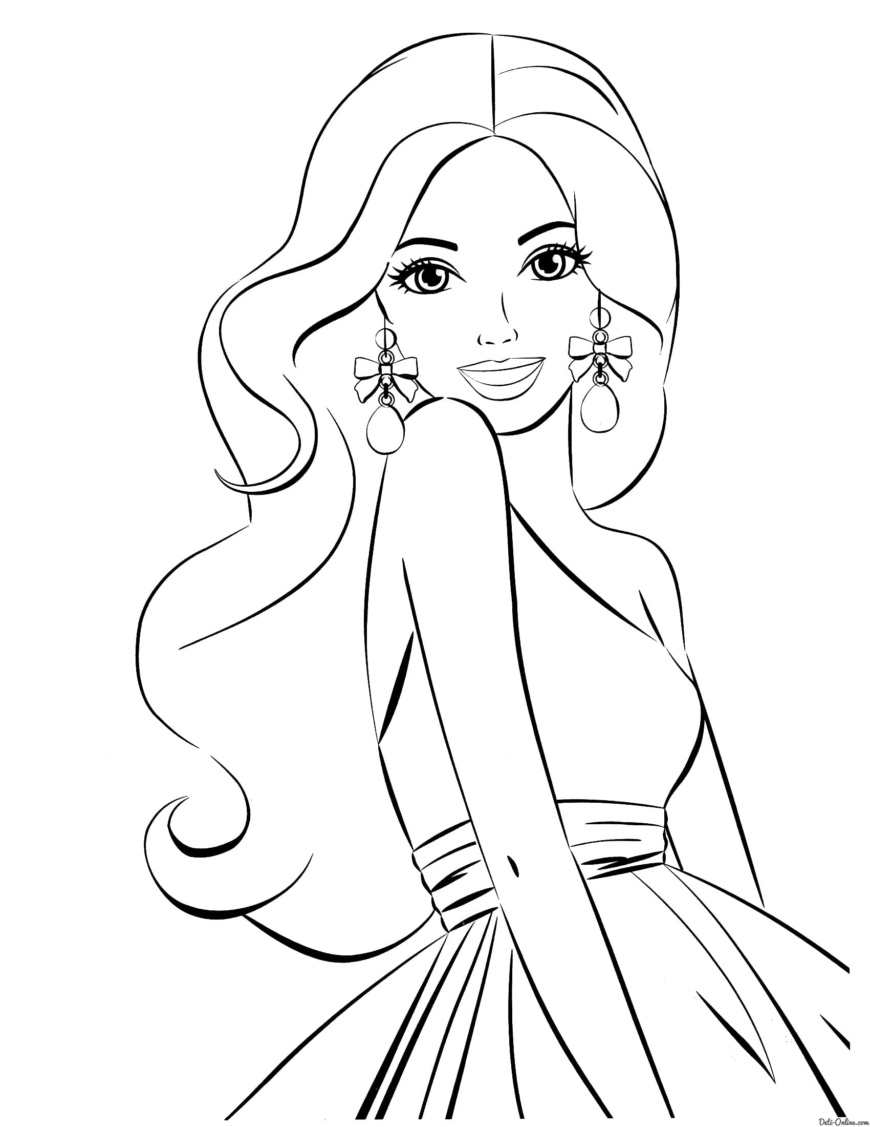 barbie doll colouring book