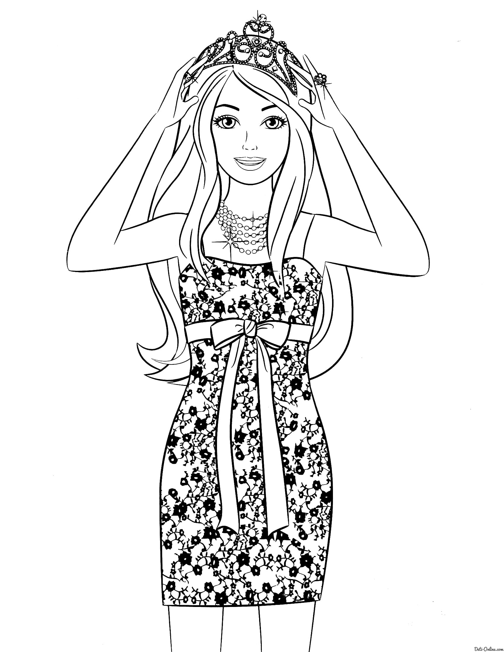 Download Barbie Coloring Pages. Print for Free. 100 Pictures