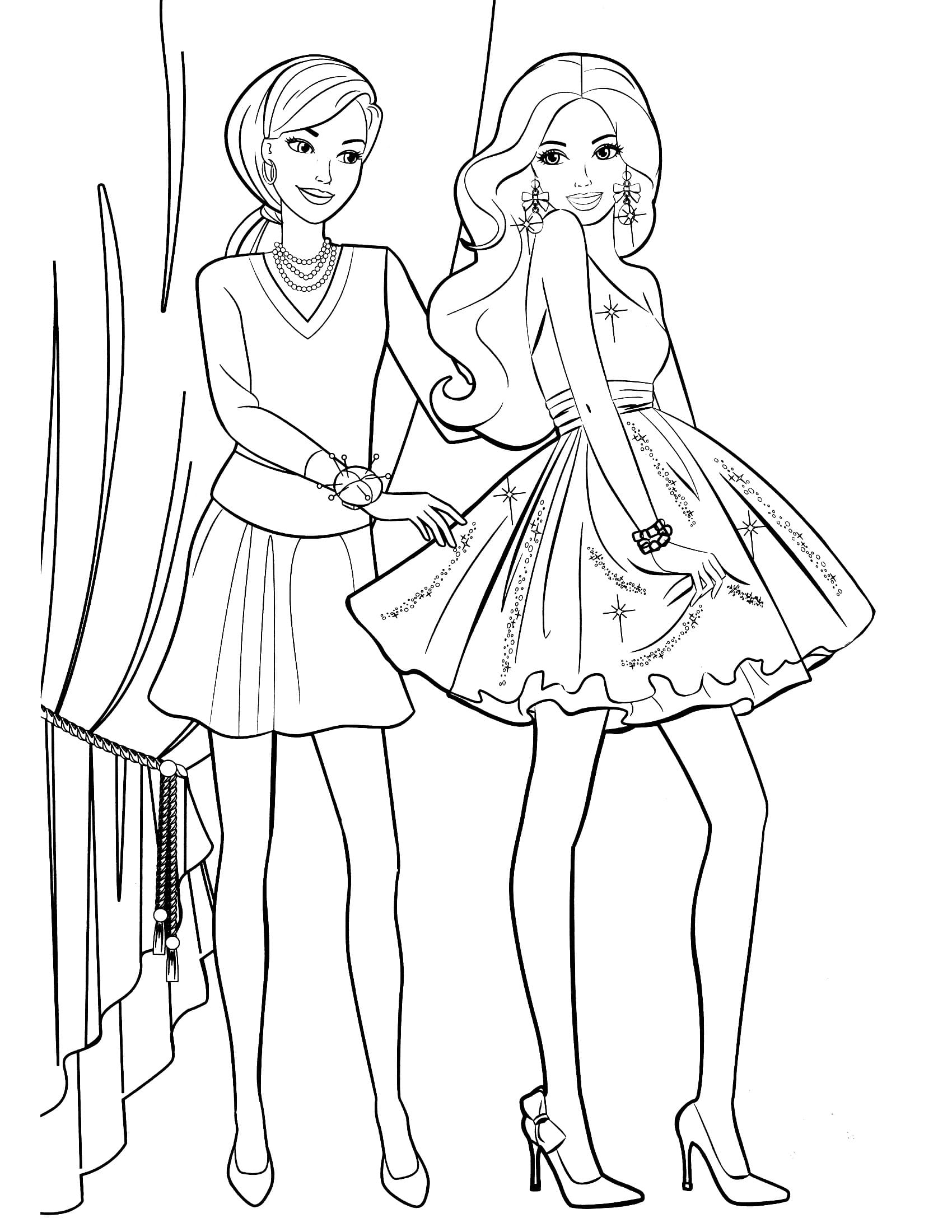 Coloriage Barbie - 105 images vous pouvez imprimer gratuitement