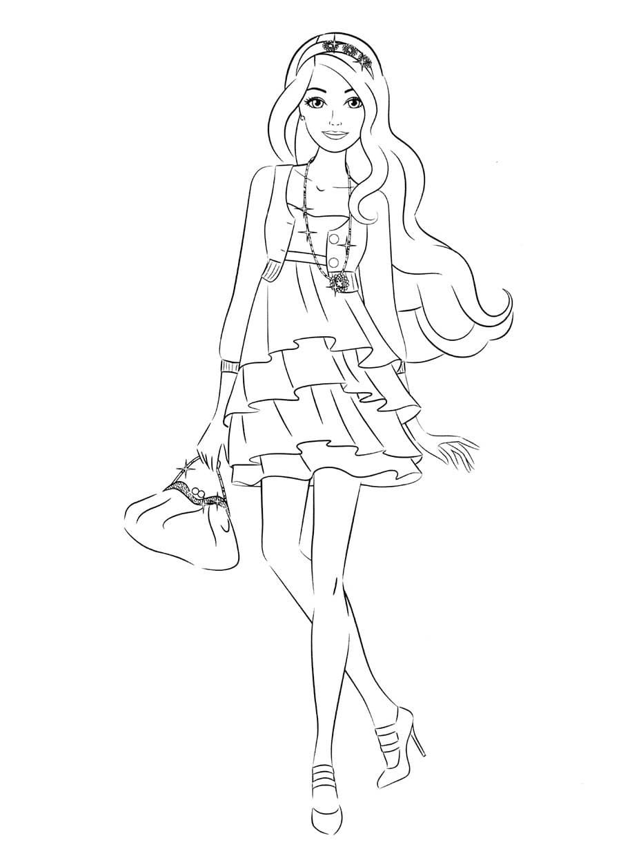 barbie girl coloring pages