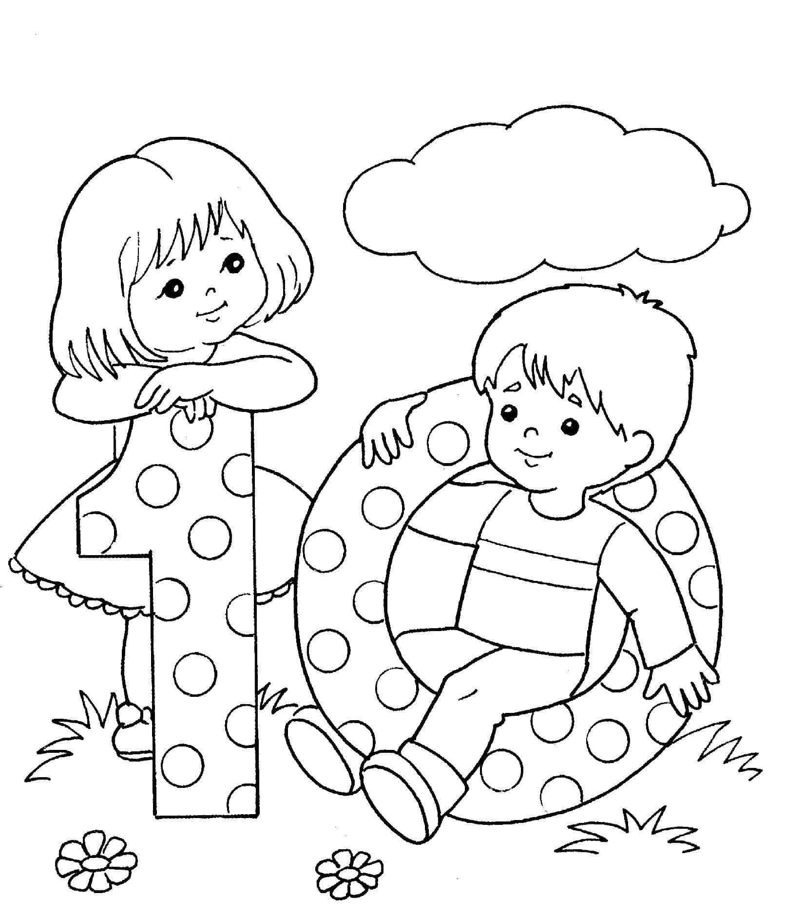Desenhos para colorir para crianças de 3 a 4 anos - Imprimir online