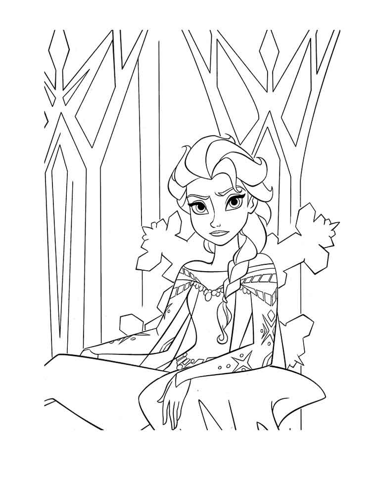 Dibujos de Elsa para Colorear