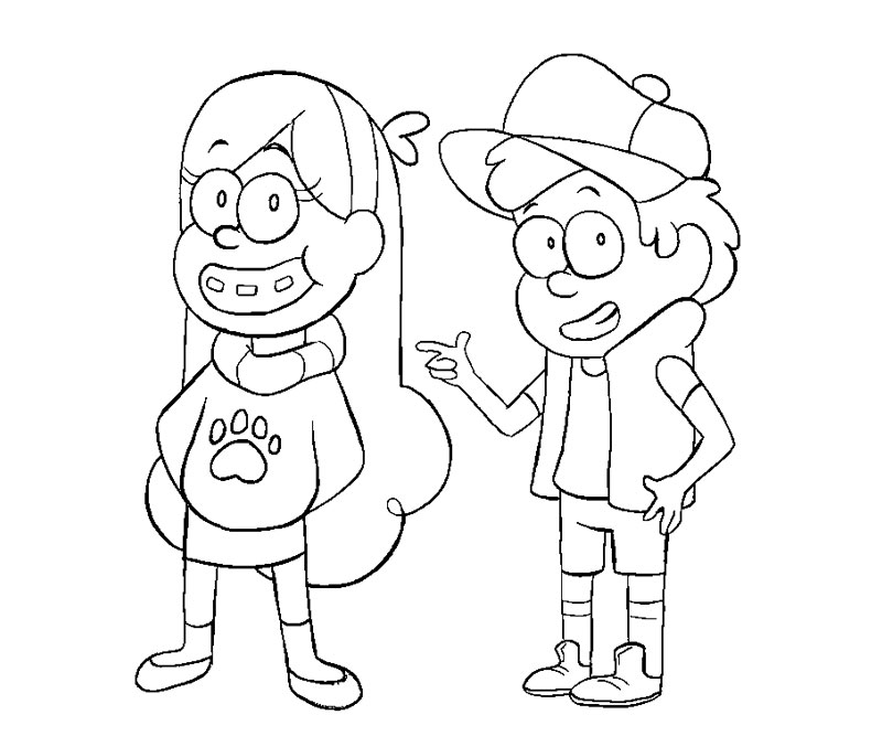 Gravity Falls Coloring Pages