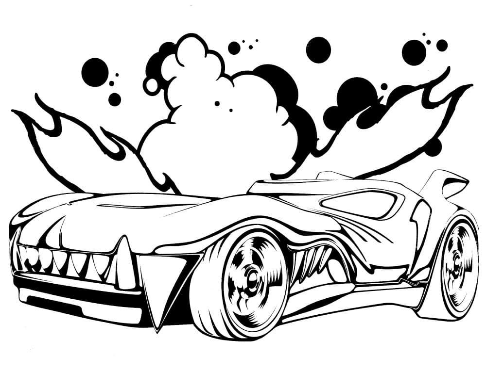 Desenhos do Hot Wheels para Colorir