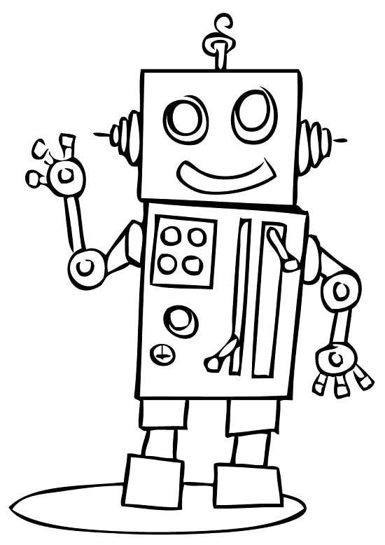 Раскраски Роботы. Распечатайте онлайн! 100 разукрашек