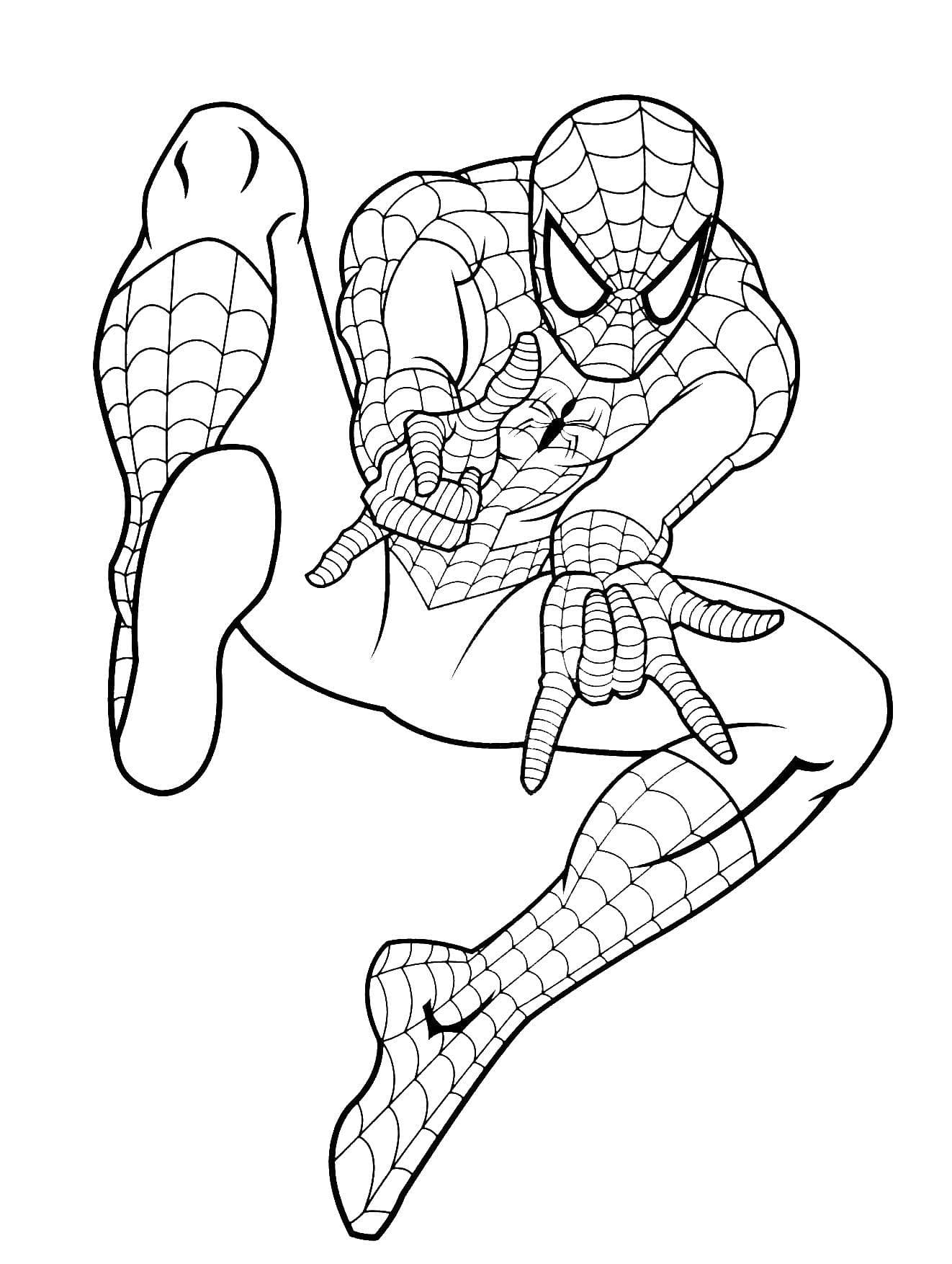 Desenhos do Homem Aranha para Colorir