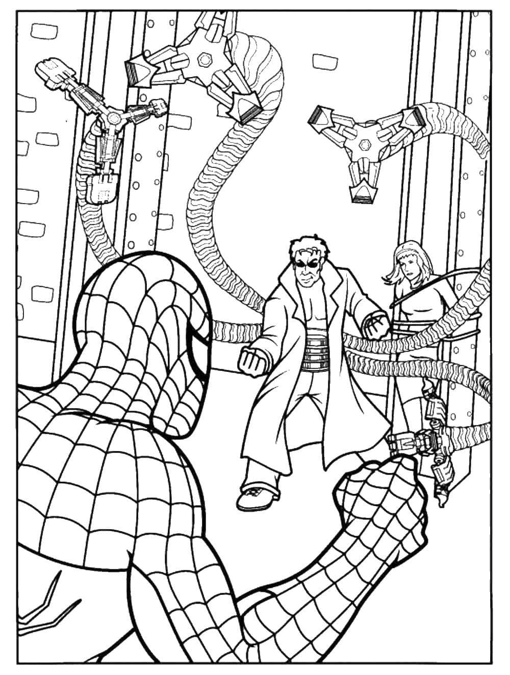 Ausmalbilder Spiderman | Kostenlos Malvorlagen zum Ausdrucken