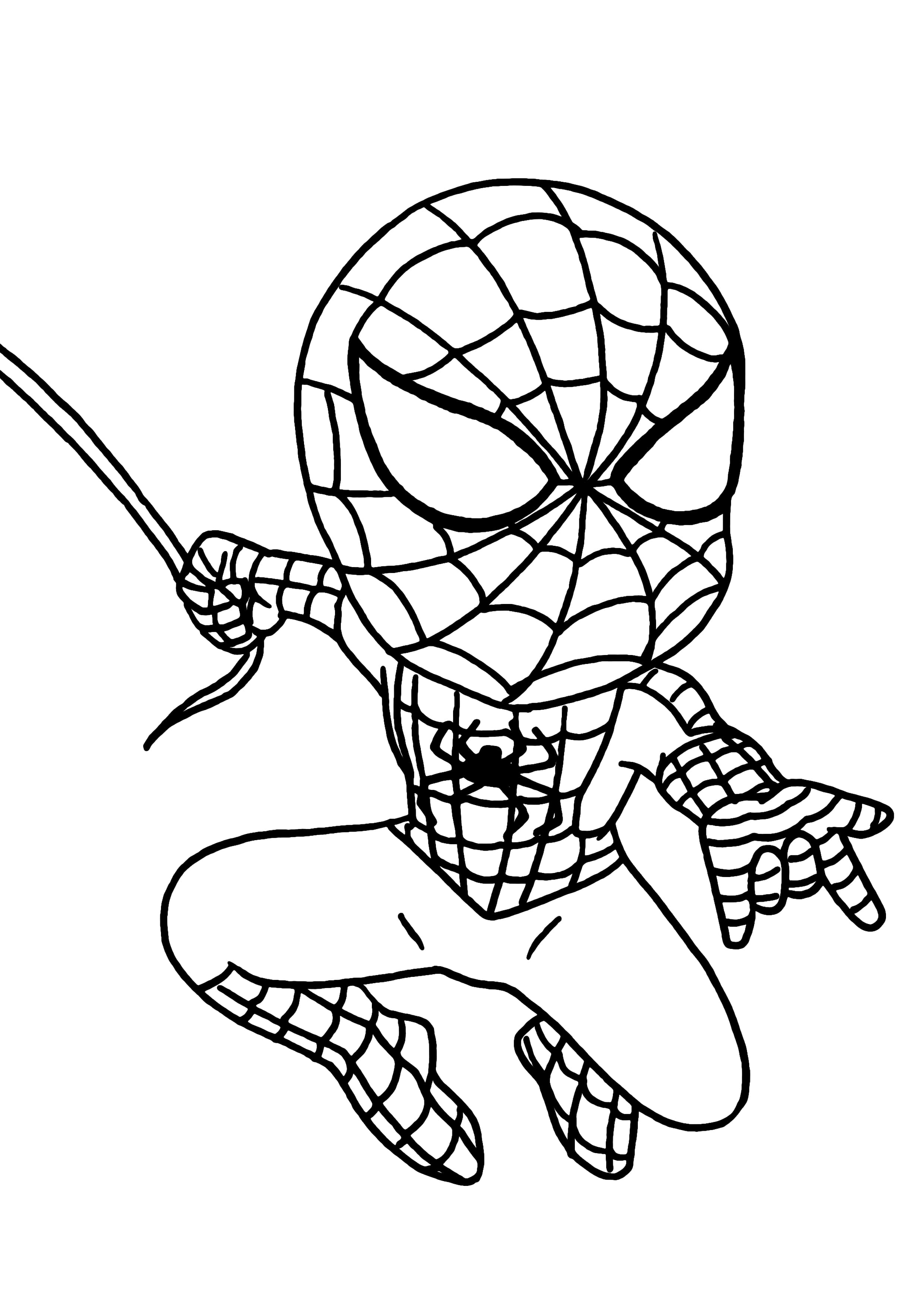 Coloriage Spiderman Imprimer En Ligne Un Super Heros 90 Images