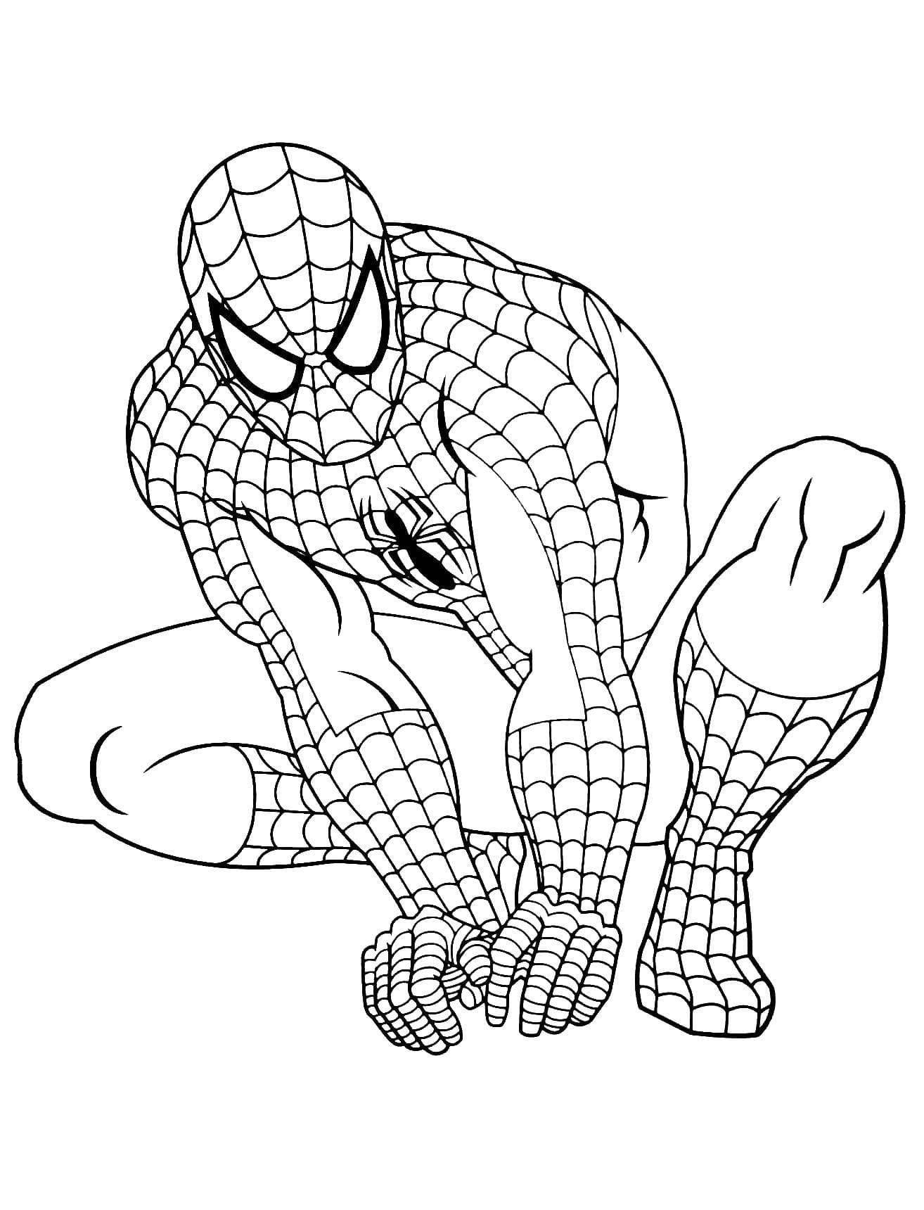 Desenhos do Homem Aranha para Colorir
