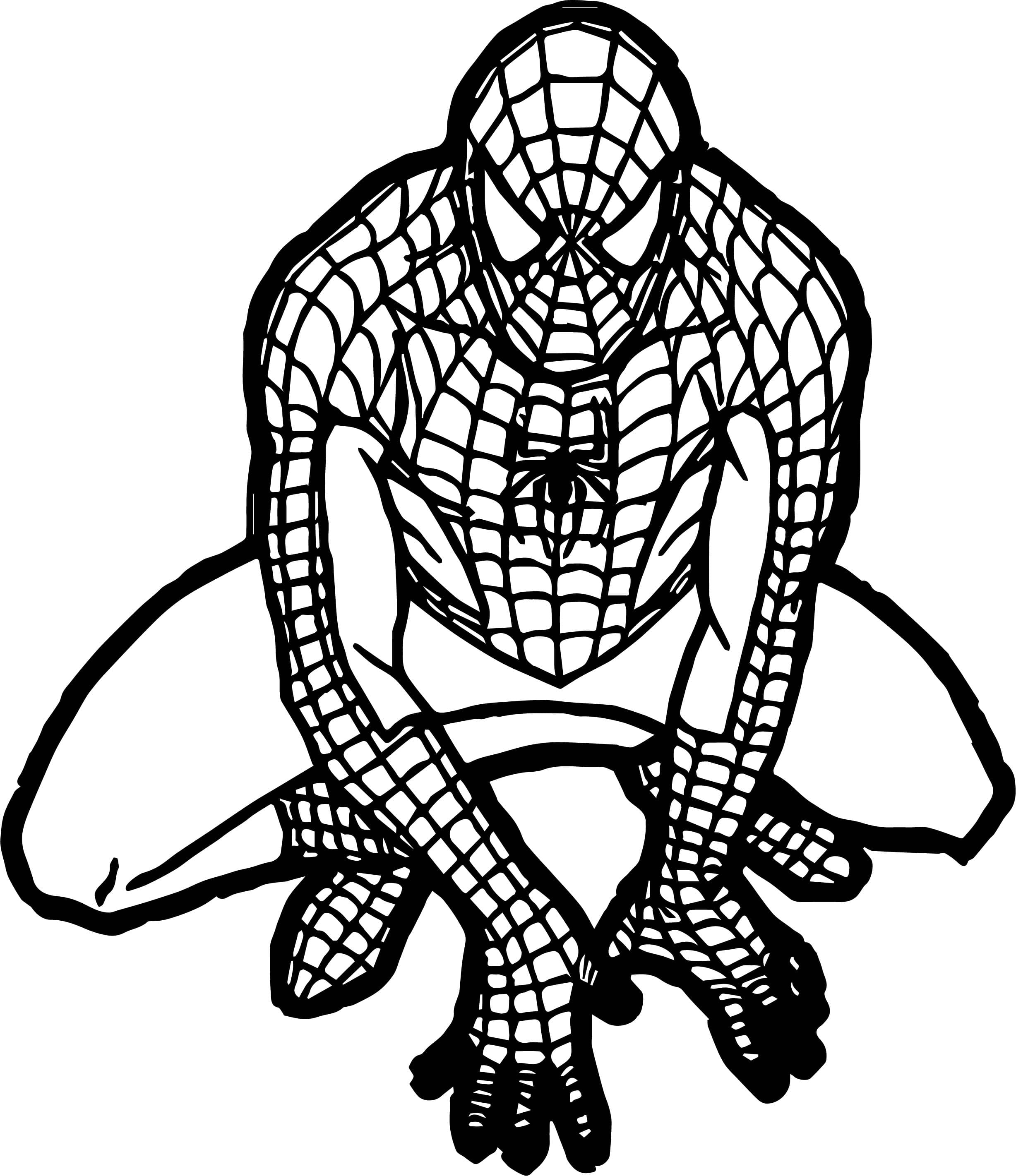 Coloriage Spiderman à imprimer