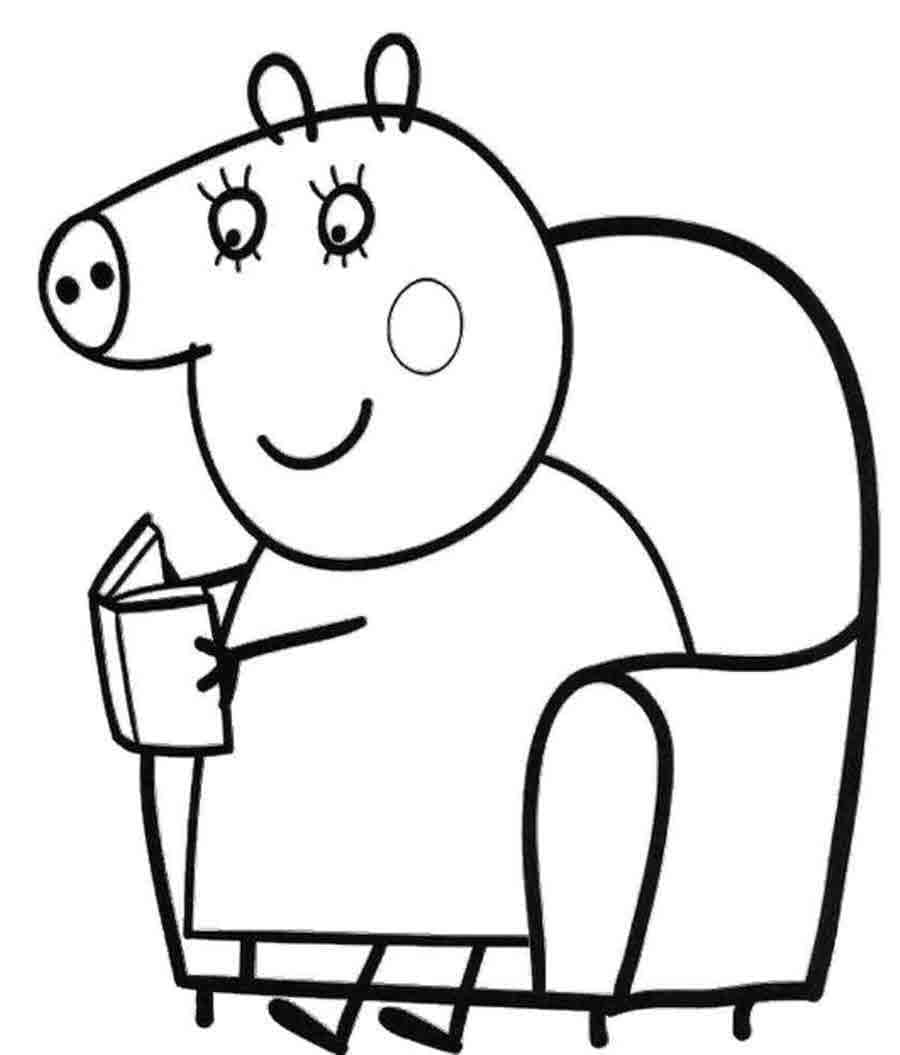 Desenhos do Peppa Pig para Colorir