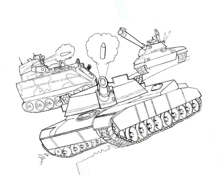 Dibujos de Tanques para Colorear
