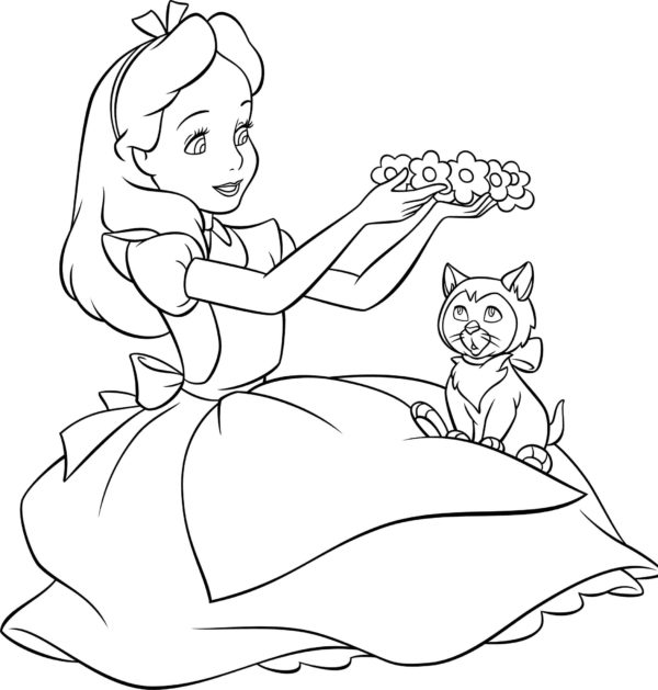 Desenhos do Alice no País das Maravilhas para colorir - 90 imagens