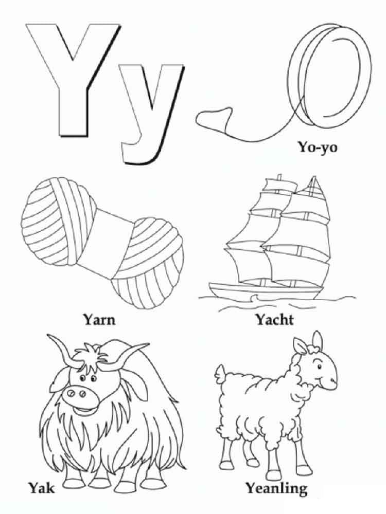 English Letters: Coloring Pages for Studying the English Alphabet