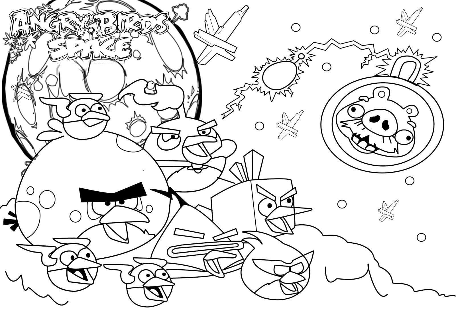 Coloring Pages Angry Birds. Print online for kids, best images