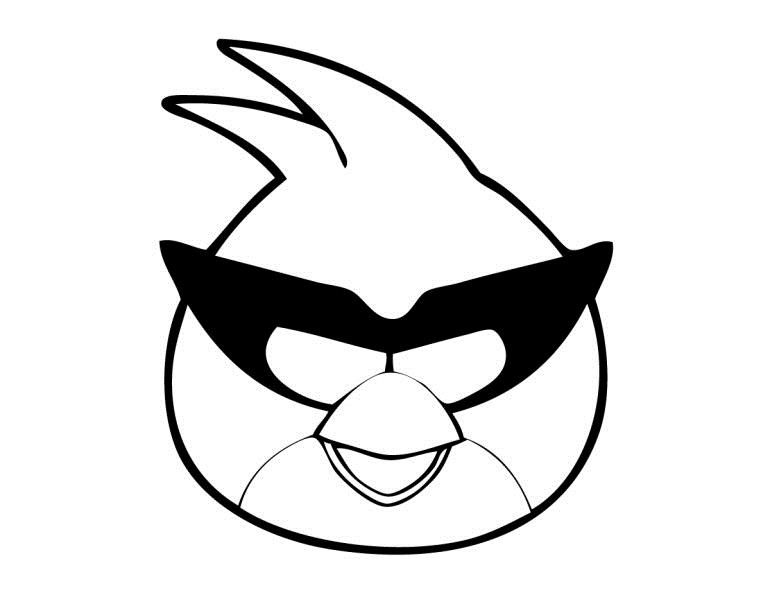 Ausmalbilder Angry Birds. Drucken Sie online für Kinder, beste Bilder