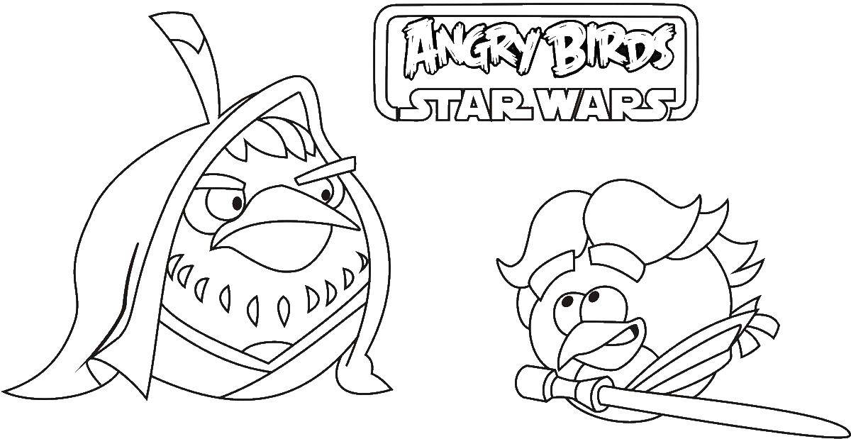 Desenhos para colorir Angry Birds. Imprima online para crianças