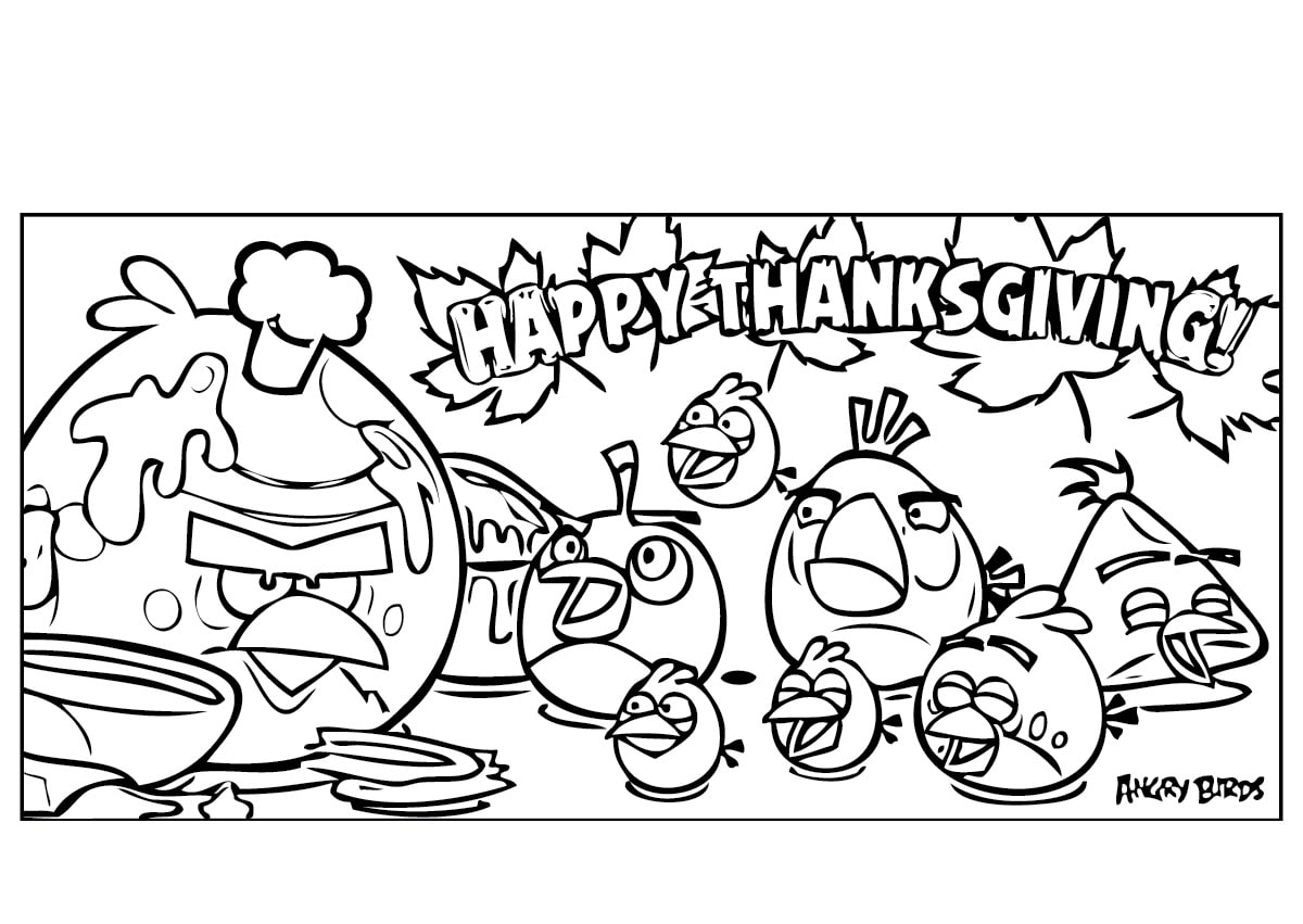 Coloriage Angry Birds. Imprimez en ligne pour les enfants