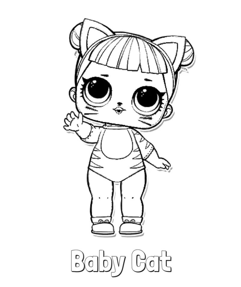 LOL Surprise Dolls Coloring Pages. Print Them for Free! All the Series