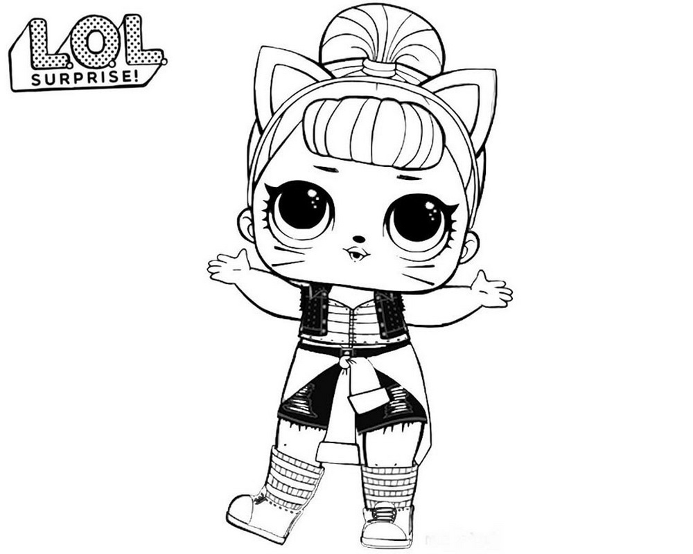 Desenho de Boneca L.O.L. Troublemaker para colorir