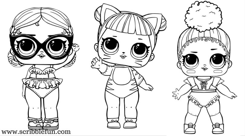 lol dolls to color and print