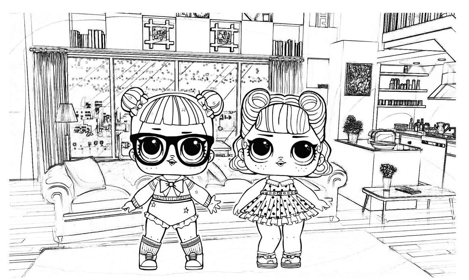 L.O.L. Surprise Dolls Coloring Pages