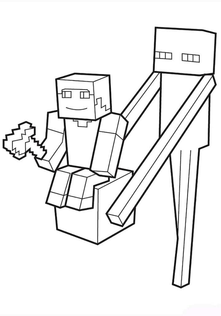 Download Minecraft Coloring Pages. Print Them For Free! 100 Pictures From the Game