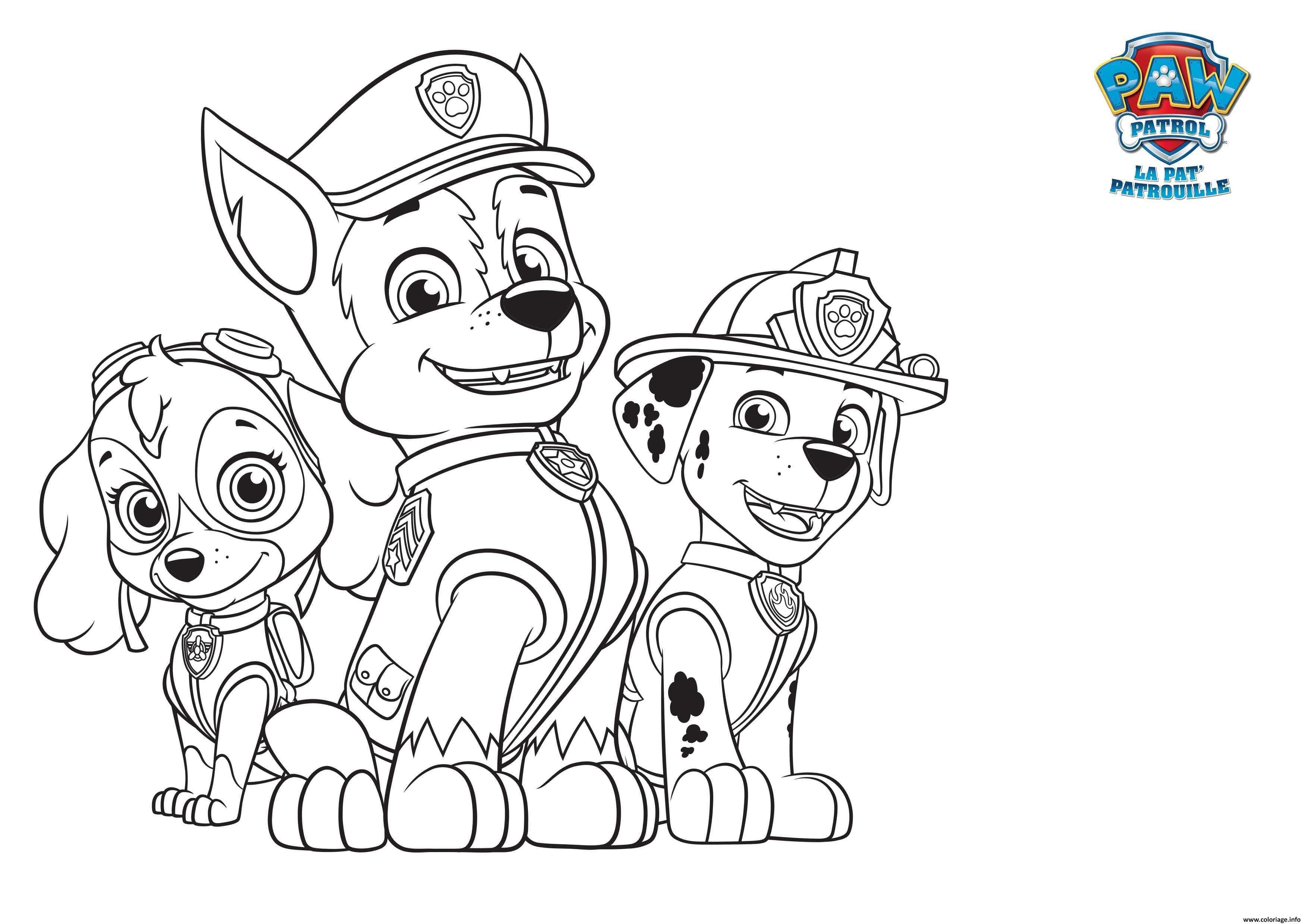 Ausmalbilder Paw Patrol | Kostenlos Malvorlagen zum Ausdrucken